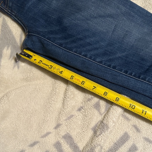 A95.  Madewell Dark Blue Ankle Jeans size 25 T - Picture 10 of 10